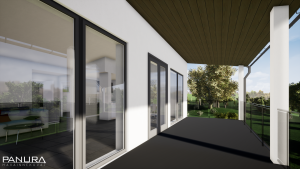 Parveke lasikaide terassi 3d malli